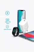 ÜSKÜDAR İLETŞİM  22W  TYPE-C Portlu Hızlı Şarj Adaptörü + Akıllı Saat Şarj Desteği thumbnail 4