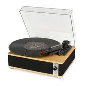 Fomix FM-109 Siyah Hoparlörlü Bluetoothlu Pikap Plak Çalar thumbnail 4