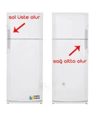 Arçelik Uyumlu Buzdolabı Kapı Kolu Sapı (Buzdolabı Karşında SOL ÜSTE veya SAĞ ALTTA uyar) thumbnail 2