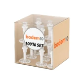 Şeffaf Plastik 100 Adet Kapı Pencere Arkası Tampon Vidalı Duvar Koruyucu Silikon Stoper Mobilya thumbnail 5