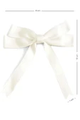 10 Adet Ekru Saten Fiyonk Süsleme Küçük Kurdele Seti thumbnail 2