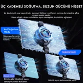 Coofbe Göstergeli 3Mod Turbo Fan 4800RPM 30W Telefon Tablet Soğutucu Radyatör Tüm Tabletlere Uyumlu - 11