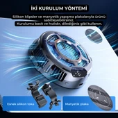 Coofbe Göstergeli 3Mod Turbo Fan 4800RPM 30W Telefon Tablet Soğutucu Radyatör Tüm Tabletlere Uyumlu - 10