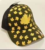 Monalisa Home Şık Yeşil Renk ,Sarı Yaprak Detaylı Erkek Şapka - 1