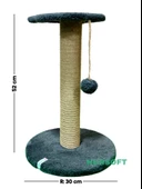 Nursoft Stepli Kedi Orijinal Jüt Halat İp Tırmalama Tahtası thumbnail 5