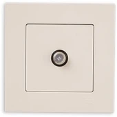 GÜNSAN EQONA BEYAZ TEKLİ UYDU PRİZİ EKO (MKZ) thumbnail 1