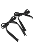 10 Adet Siyah Saten Fiyonk Süsleme Küçük Kurdele Seti thumbnail 4