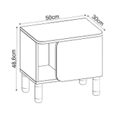 River Komodin – Şık ve Fonksiyonel Başucu Sehpası thumbnail 5