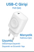 ÜSKÜDAR İLETŞİM  22W  TYPE-C Portlu Hızlı Şarj Adaptörü + Akıllı Saat Şarj Desteği thumbnail 3