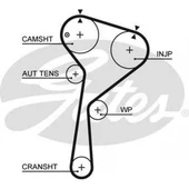 Renault Eksantrık Kayısı (123x270) 123 Dis Clio Kangoo Megane II 1,5 DCI 01=> Ct1035 - Gates 5578xs - 1