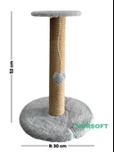 Nursoft Stepli Kedi Orijinal Jüt Halat İp Tırmalama Tahtası thumbnail 4