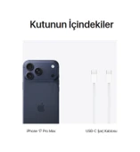 Apple iPhone 17 Pro Max 512 GB (Apple Türkiye Garantili) Koyu Mavi 512 GB thumbnail 5