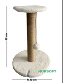 Nursoft Stepli Kedi Orijinal Jüt Halat İp Tırmalama Tahtası thumbnail 4