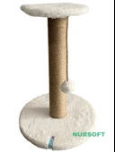 Nursoft Stepli Kedi Orijinal Jüt Halat İp Tırmalama Tahtası thumbnail 3