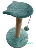 Nursoft Stepli Kedi Orijinal Jüt Halat İp Tırmalama Tahtası thumbnail 2