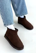 Pabucmarketi Kahverengi Süet Kadın Düz Bot thumbnail 2