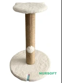 Nursoft Stepli Kedi Orijinal Jüt Halat İp Tırmalama Tahtası thumbnail 2