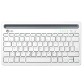 Lenovo Lecoo BK100 Bluetooth V3.0 Çoklu Cihaz Uyumlu Şarj Edilebilir Kablosuz Beyaz Türkçe Q Klavye thumbnail 2
