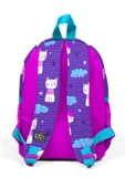 Coral High Minik Yuva Sırt Çantası Mor Pembe Kedi Desenli Iki Bölmeli 23328 - 3