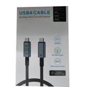 TYPE-C Usb 4.0 8k 60Hz görüntü desteği 40Gbps veri aktarımı 240W 1m thumbnail 4