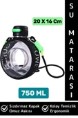 Premium Ergonomik Sızdırmaz Kapak Omuz Askılı Spor Okul Ofis Çok Şık Estetik Su Matarası 750 ML - 1