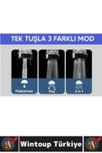 Tüm Musluklarla Uyumlu Banyo Mutfak Lavabo Yoğun Yumuşak Orta 3 Modlu Çok Fonksiyonlu Musluk Başlığı - 2