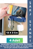 Kendinden Yapışkanlı Mutfak Yatak Oturma Odası Dağınıklık Önleyen Çok Amaçlı Duvar Şarj Standı 4 Adt thumbnail 1