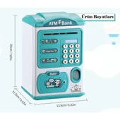 Periboia Sevimli Tasarımlı Şifreli ATM Kumbara - 5