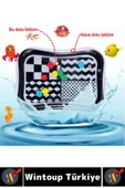 Premium BPA Free Bebek Aktivite Oyuncağı Emekleme Zamanı Yatak Minder Renkli Su Oyun Matı Siyah - 2