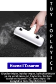 Evcil Hayvan Tüy Toz Giysi Yatak Koltuk Halı Kolay Temizlenir Hazneli Kedi Köpek Tüy Toplama Aleti thumbnail 1