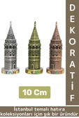 Dekoratif Obje Biblo Süs İstanbul Hatıra Koleksiyon Hediyelik Çok Şık Minyatür Galata Kulesi 10 Cm - 1