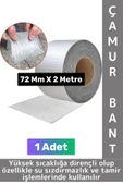 Ultra Güçlü Su Geçirmez Isıya Dayanıklı Alüminyum Folyo İzolasyon Tamirat 72 Mm X 2 Metre Çamur Bant - 1
