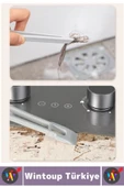 Ergonomik Zemin Derz Köşe Mutfak Banyo Zor Nokta Toz Kir Döner Başlıklı Cımbızlı Temizlik Fırçası thumbnail 4