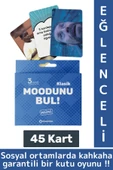 Eğlenceli Genç Yetişkin Arkadaş Yılbaşı Özel Gün Moodunu Bul Mini-Klasik Oyun Kartları 45 Kart thumbnail 1