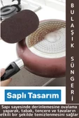 Ergonomik Mutfak Tencere Tava Zorlu Kirleri Sökücü Banyo Fayans Temizleyici Saplı Bulaşık Süngeri thumbnail 1