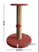 Nursoft Stepli Kedi Orijinal Jüt Halat İp Tırmalama Tahtası thumbnail 4