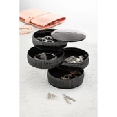 Periboia 4 Katlı Dönen Silindir Takı Organizeri - 1