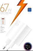 67W Turbo Sayaçlı Süper Hızlı Şarj Cihazı iPhone Samsung Xiaomi Laptop Uyumlu - 1