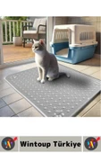 Evcil Hayvan Pet Kaymaz Yıkanabilir Kolay Temizlenir Yatak Tuvalet Önü Mama Kabı Altı Kedi Paspası thumbnail 2