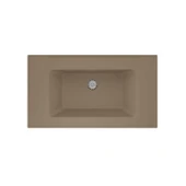 Real Stone ZENITH 80 Etajerli Cappuccino Granit Banyo Lavabosu 80x45 - 1