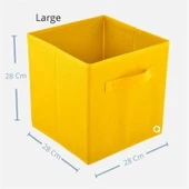 BUFFER® Çok Amaçlı Kullanım Dekoratif Dolap İçi Düzenleyici Organizer Katlanabilir Kutu - 6