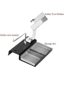 Havya Sehpası - Havya Standı Metal Lehim Makara Tutuculu 103x110 mm Süngerli - 6