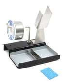Havya Sehpası - Havya Standı Metal Lehim Makara Tutuculu 103x110 mm Süngerli - 1
