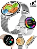 Samsung Galaxy S22 Uyumlu Su Geçirmez Akıllı Saat Metal Kordon Amoled Ekran 1.43 inç thumbnail 1