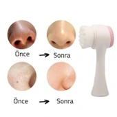 BUFFER® 2li Set Çift Taraflı Cilt Temizleme Fırçası ve Yeşim Taşı Çift Taraflı Cilt Masaj Aleti - 5