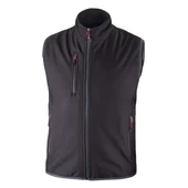 Kışlık Softshell Siyah Su Geçirmez Polarlı Yelek - 1