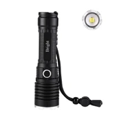 Bright GHT-5761 XP50 LED 3 Mod Zoomlu Yağmur Suyu Geçirmez Şarjlı El Feneri thumbnail 1