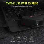 PeakStar PS001 5 Aydınlatma Modlu COB LED Sensörlü USB Şarj  Edilebilir Dahili Pilli Kafa Feneri - 5