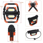 Bright YD-858A  COB LED Projektör Pilli El Feneri thumbnail 6