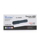 Watton WT-605 10Watt 2000 Lümen 4 Renk Aydınlatmalı Şarjlı El Feneri thumbnail 5
